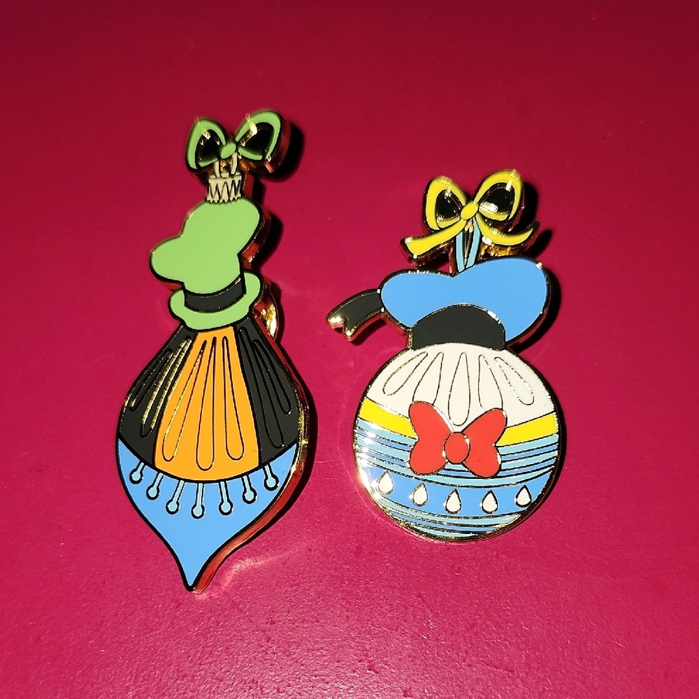 Loungefly Goofy and Donald Ornament Disney Pins